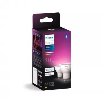 Philips Hue White and colour ambience GU10 – viedā prožektora spuldze – (2 iepakojumā)