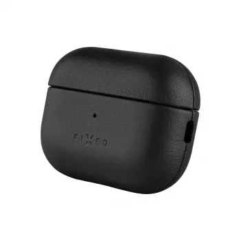 Aizsargājošs ādas maciņš FIXED FIXLPM-999-BK austiņu korpusam ar MagSafe atbalstu, melns