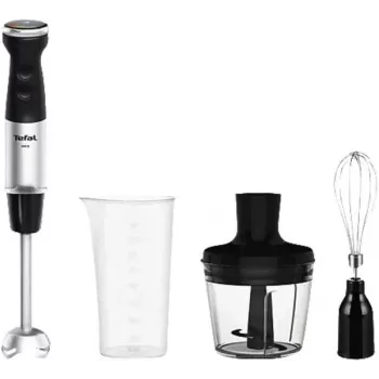 Tefal HB6738CH rokas blenderis 1000 W nerūsējošais tērauds, melns