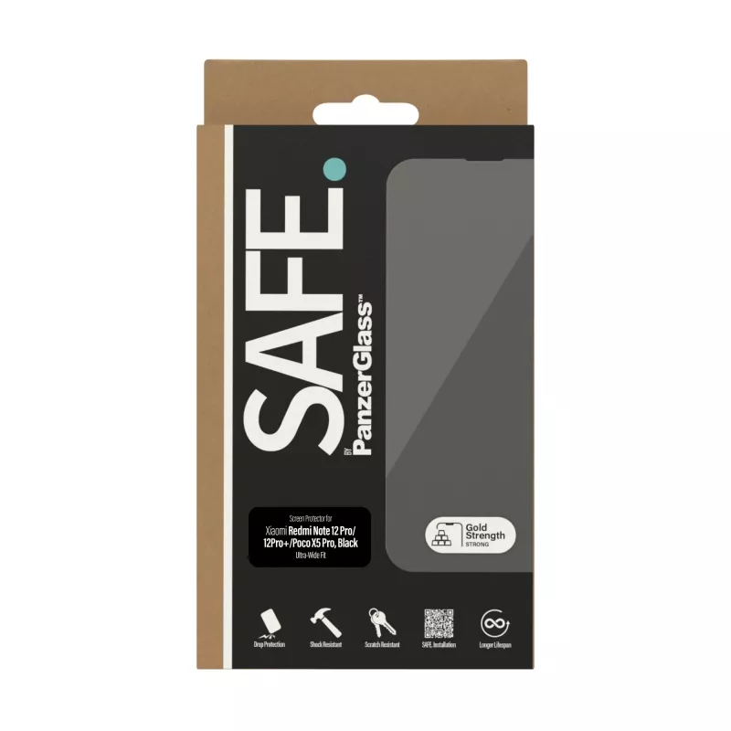 PanzerGlass SAFE. by ® Ekrāna aizsargs Xiaomi Mi 12 Pro 5G | Poco X5 Pro | 12 Pro Plus 5G | Ultra-Wide Fit