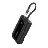 Anker Zolo 10000mAh portatīvais akumulators, 30W ātrā uzlāde, integrēts USB-C kabelis, melns