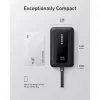 Anker Zolo 10000mAh portatīvais akumulators, 30W ātrā uzlāde, integrēts USB-C kabelis, melns