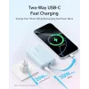 Anker Zolo 10000mAh portatīvais akumulators, 30W ātrā uzlāde, integrēts USB-C kabelis, melns