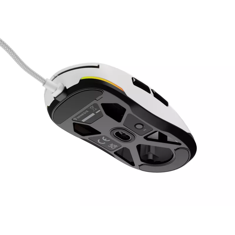 Pele GENESIS Krypton 660 Gaming Ambidextrous USB Type-A Optiskā 12000 DPI