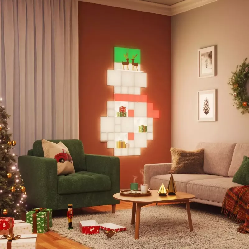 Nanoleaf N8100E00-4SS Paplašināšanas komplekts Small Squares — 4 RGB LED paneļi, 16 miljoni krāsu