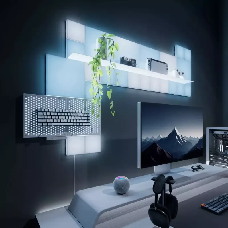 Nanoleaf N8100E00-4SS Paplašināšanas komplekts Small Squares — 4 RGB LED paneļi, 16 miljoni krāsu