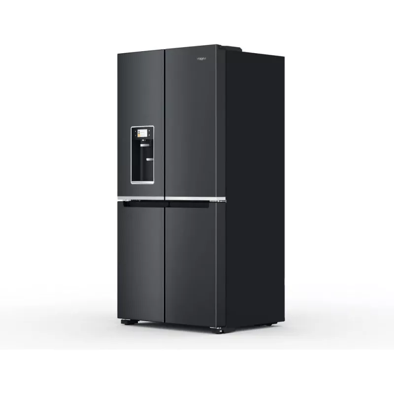 Whirlpool WQ9I FO2BX EF sānu-pie-sānu ledusskapis Brīvstāvošs 592 L Melns