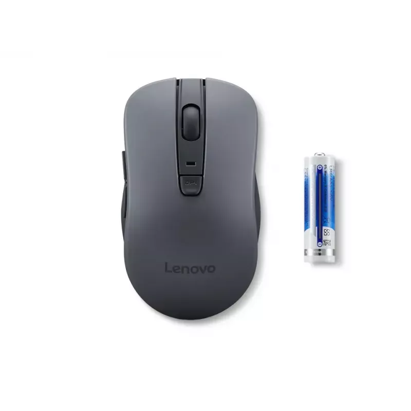 Bezvadu ambidextrous pele Lenovo WL310 Office — Bluetooth, optiskā, 1200 DPI, 6 pogas, ritenītis, pelēka, bateriju darbināma