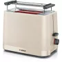Toasteris Bosch Compact TAT3M127 — 2 sloti, bēšs plastmasas korpuss, kompakts dizains