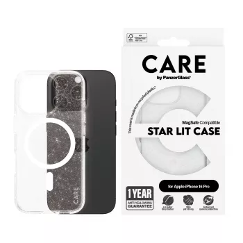 PanzerGlass CARE™ by ® Urban Combat Case Star Lit ar Baltu MagSafe iPhone 16 Pro