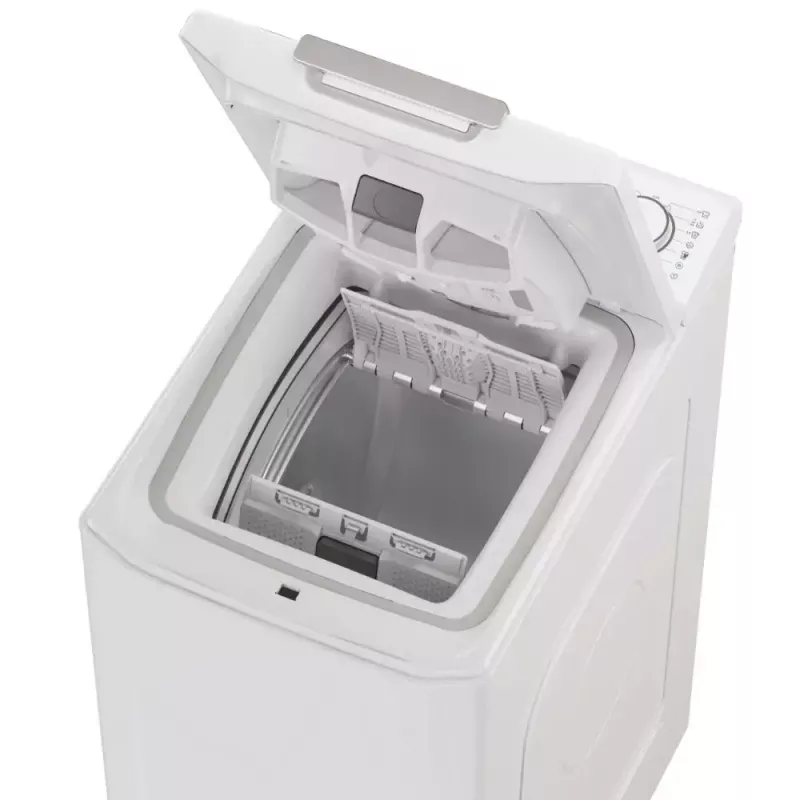 Veļas mazgājamā mašīna ar augšējo ielādi CANDY TCA284TM5-S — 8 kg, 1200 RPM, A energoklase, balta