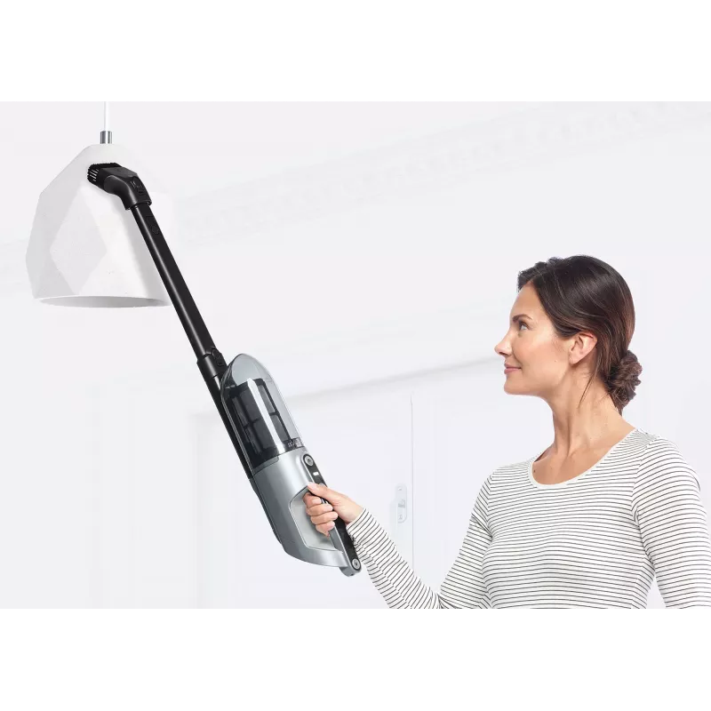 Stikla putekļsūcējs Bosch BCH3P210 2-in-1, sausā tīrīšana, 0,4 L putekļu tvertne, bezvadu + tīkla, pelēks/melns, 3 kg