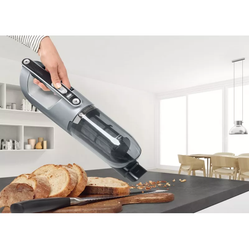 Stikla putekļsūcējs Bosch BCH3P210 2-in-1, sausā tīrīšana, 0,4 L putekļu tvertne, bezvadu + tīkla, pelēks/melns, 3 kg