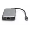 DIGITUS USB-C dokstacija, 7 porti - HDMI / 2x USB-A 3.2 Gen 2 / GbE / SD / MicroSD - 100W USB Power Delivery