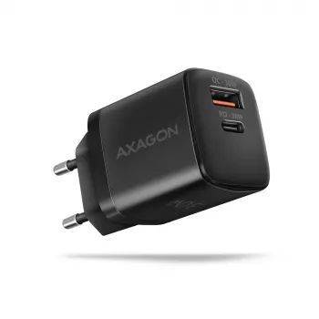 Axagon ACU-PQ30 PD3.0 & QC4+ 2xIZEJAS sienas lādētājs 30W