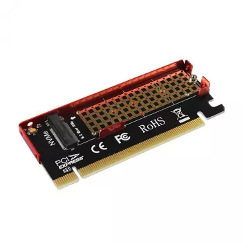 Axagon PCEM2-S PCIe x16 - M.2 NVMe M-atslēgas slot adapteris ar pasīvu alumīnija radiatoru