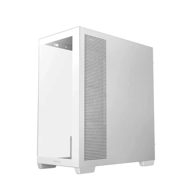 PC korpuss DeepCool CG580 4F WH Midi Tower ATX/Micro ATX/ITX, rūdīts stikls, 3×120mm + aizmugurē 120mm ventilatori, balts
