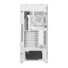 PC korpuss DeepCool CG580 4F WH Midi Tower ATX/Micro ATX/ITX, rūdīts stikls, 3×120mm + aizmugurē 120mm ventilatori, balts