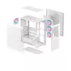 PC korpuss DeepCool CG580 4F WH Midi Tower ATX/Micro ATX/ITX, rūdīts stikls, 3×120mm + aizmugurē 120mm ventilatori, balts