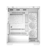 PC korpuss DeepCool CG580 4F WH Midi Tower ATX/Micro ATX/ITX, rūdīts stikls, 3×120mm + aizmugurē 120mm ventilatori, balts
