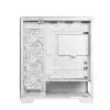 PC korpuss DeepCool CG580 4F WH Midi Tower ATX/Micro ATX/ITX, rūdīts stikls, 3×120mm + aizmugurē 120mm ventilatori, balts