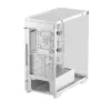 PC korpuss DeepCool CG580 4F WH Midi Tower ATX/Micro ATX/ITX, rūdīts stikls, 3×120mm + aizmugurē 120mm ventilatori, balts