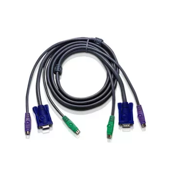 ATEN PS/2 KVM kabelis 3m melns