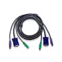 ATEN PS/2 KVM kabelis 3m melns