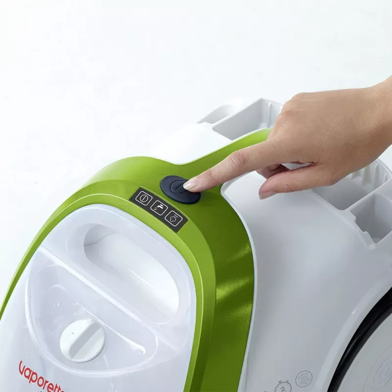 Polti Vaporetto Smart 110 Eco cilindriskais tvaika tīrītājs 1500 W Melns, Zaļš, Balts