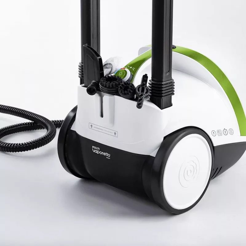 Polti Vaporetto Smart 110 Eco cilindriskais tvaika tīrītājs 1500 W Melns, Zaļš, Balts