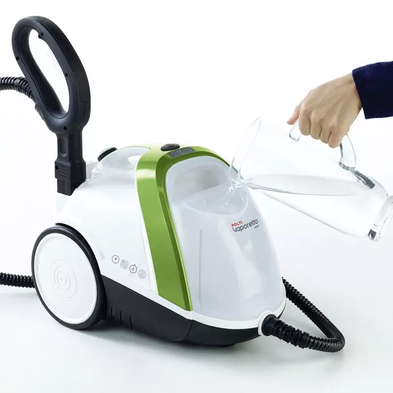 Polti Vaporetto Smart 110 Eco cilindriskais tvaika tīrītājs 1500 W Melns, Zaļš, Balts