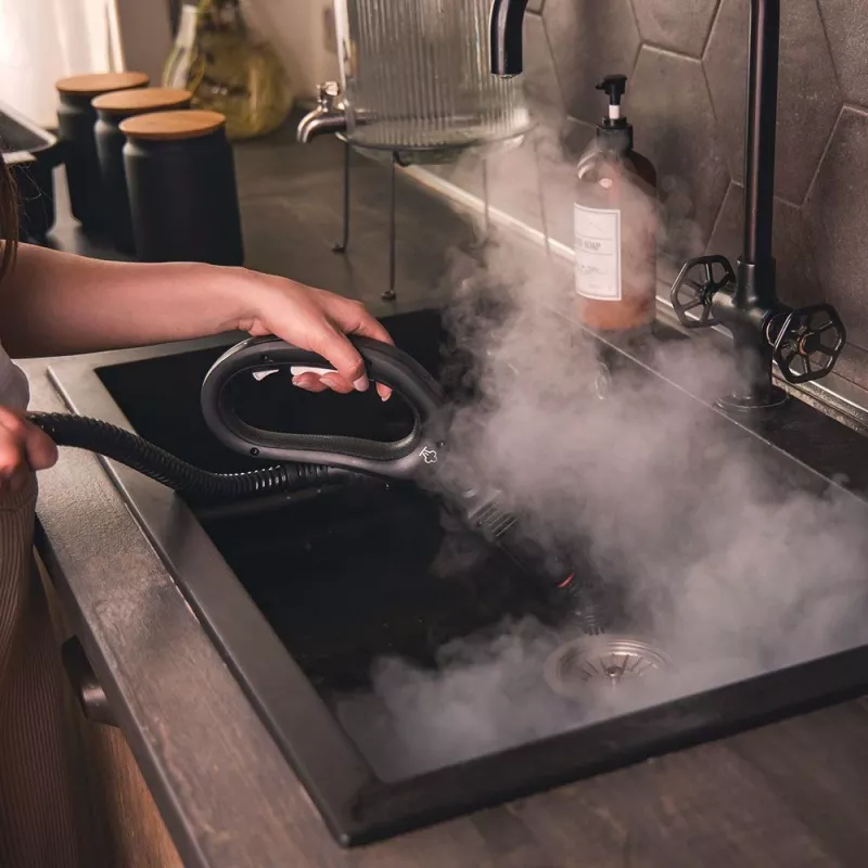 Polti Vaporetto Smart 110 Eco cilindriskais tvaika tīrītājs 1500 W Melns, Zaļš, Balts