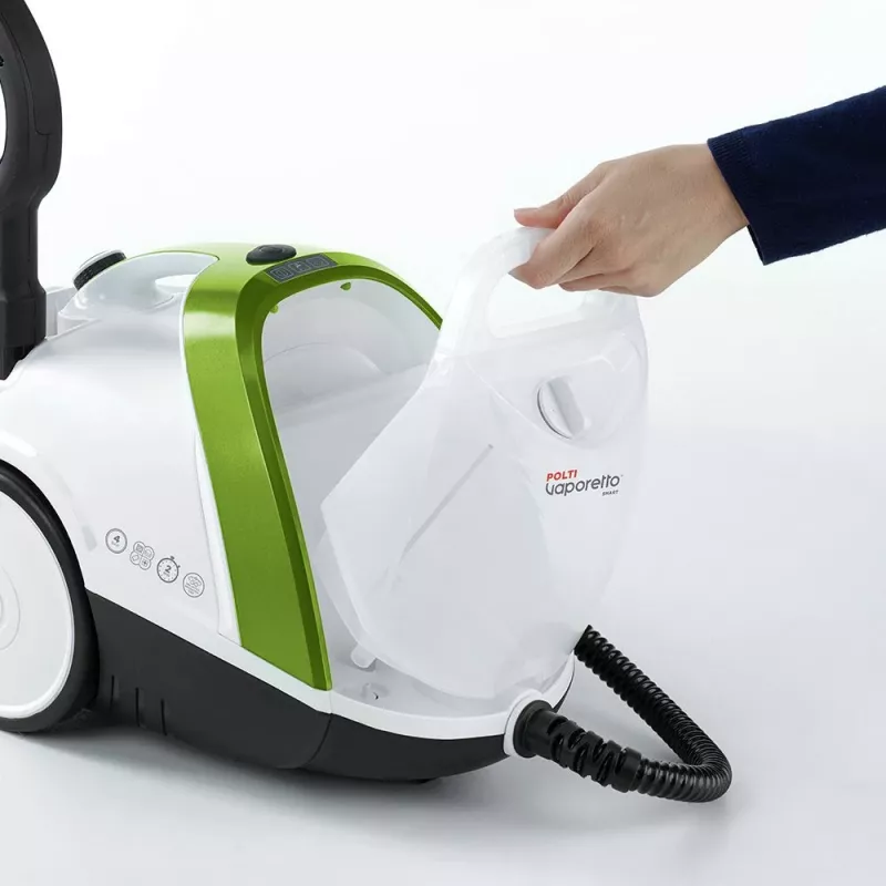 Polti Vaporetto Smart 110 Eco cilindriskais tvaika tīrītājs 1500 W Melns, Zaļš, Balts