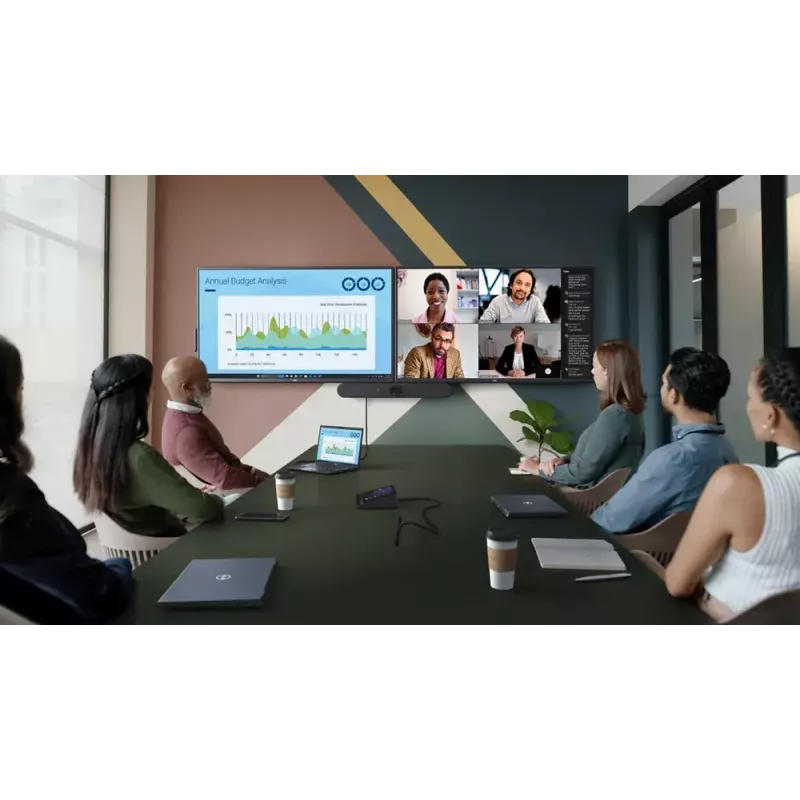 DELL P5525QC digitālās apzīmēšanas plakanais panelis 138.8 cm (54.6 collas) LCD 400 cd/m² 4K Ultra HD Melns