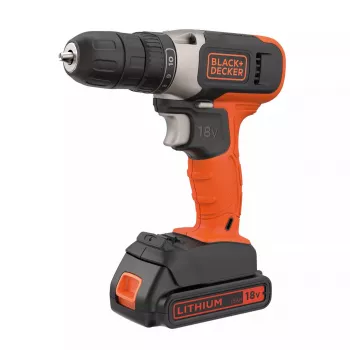 Bezvadu urbjskrūvgriezis Black & Decker BCD001C1, 18 V, Li-ion 1.5 Ah, oranžs/melns