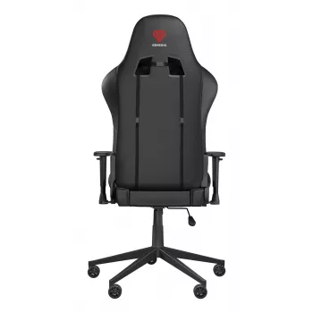 Spēļu krēsls GENESIS Nitro 440 G2, polsterēts sēdeklis, audums/mākslīgā āda, pelēks/melns, max 120 kg, regulējama atzveltne un 1D roku balsti