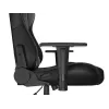 Spēļu krēsls GENESIS Nitro 440 G2, polsterēts sēdeklis, audums/mākslīgā āda, pelēks/melns, max 120 kg, regulējama atzveltne un 1D roku balsti