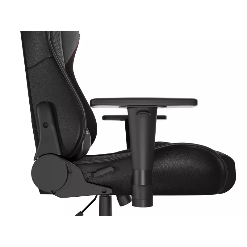 Spēļu krēsls GENESIS Nitro 440 G2, polsterēts sēdeklis, audums/mākslīgā āda, pelēks/melns, max 120 kg, regulējama atzveltne un 1D roku balsti