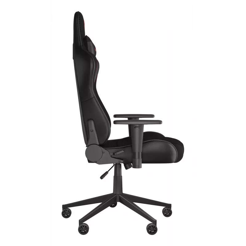 Spēļu krēsls GENESIS Nitro 440 G2, polsterēts sēdeklis, audums/mākslīgā āda, pelēks/melns, max 120 kg, regulējama atzveltne un 1D roku balsti