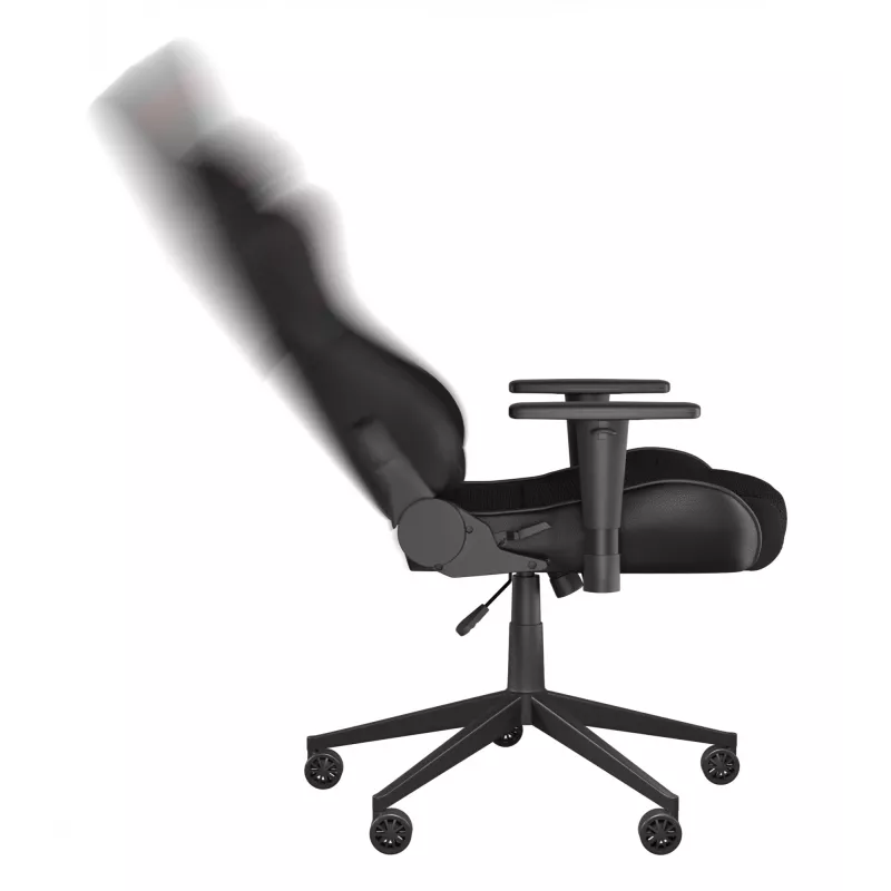 Spēļu krēsls GENESIS Nitro 440 G2, polsterēts sēdeklis, audums/mākslīgā āda, pelēks/melns, max 120 kg, regulējama atzveltne un 1D roku balsti