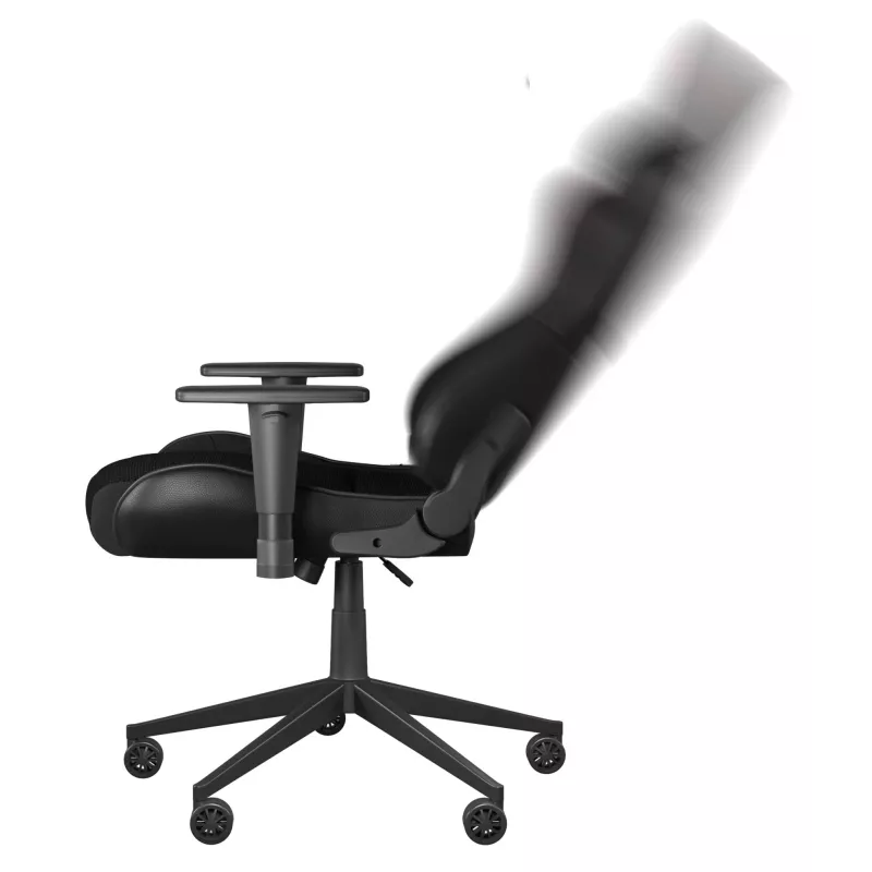 Spēļu krēsls GENESIS Nitro 440 G2, polsterēts sēdeklis, audums/mākslīgā āda, pelēks/melns, max 120 kg, regulējama atzveltne un 1D roku balsti