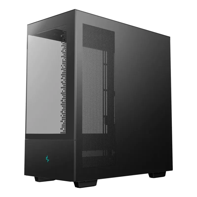 DeepCool CH690 Digital R-CH690-BKNNA0D-G-1 Mid Tower datora korpuss, ATX/micro-ATX/Mini-ITX, 2x rūdīts stikls, 1x 3,5 collu + 3x 2,5 collu vietas diskiem, 8 paplašināšanas sloti, bez barošanas bloka, melns