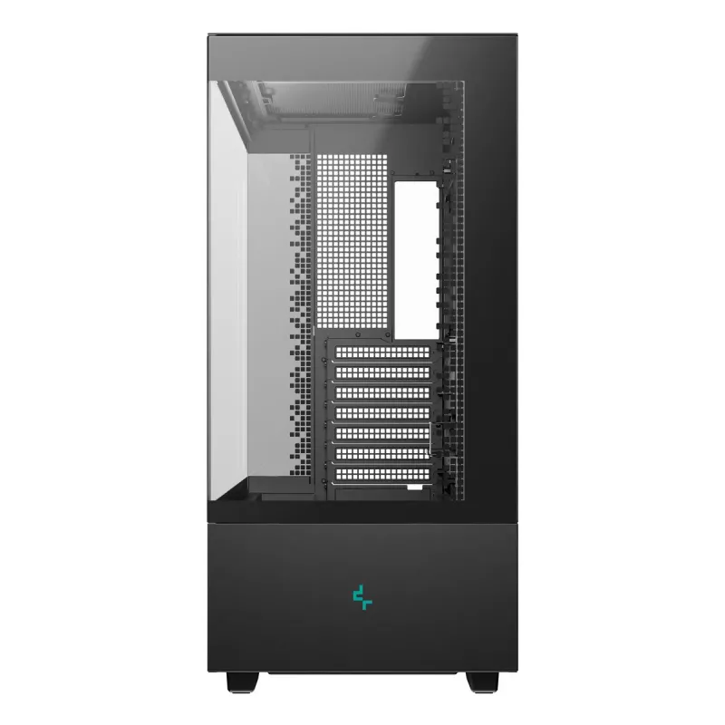 DeepCool CH690 Digital R-CH690-BKNNA0D-G-1 Mid Tower datora korpuss, ATX/micro-ATX/Mini-ITX, 2x rūdīts stikls, 1x 3,5 collu + 3x 2,5 collu vietas diskiem, 8 paplašināšanas sloti, bez barošanas bloka, melns