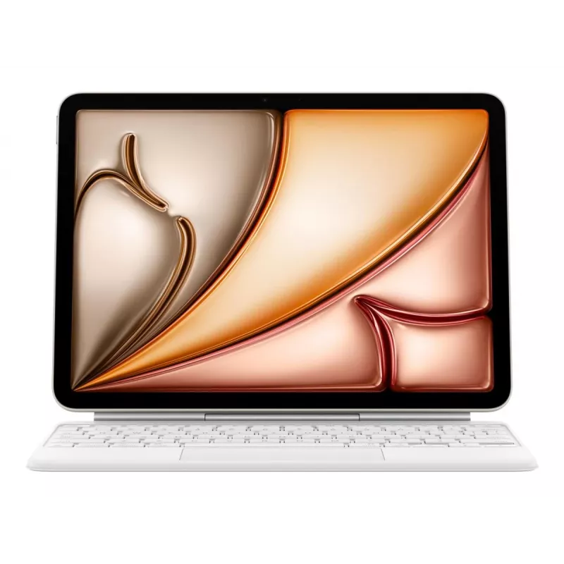 APPLE Magic Keyboard iPad Air 11 collu (M2/M3/M4) - Krievu - Balts