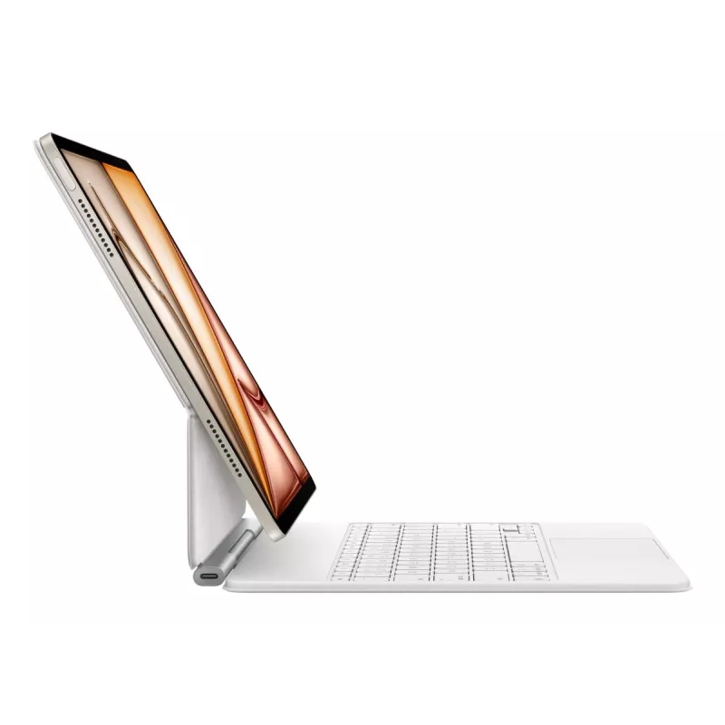 Apple Magic Keyboard QWERTY Zviedru Balts Trackpad iPad Air 13 collu