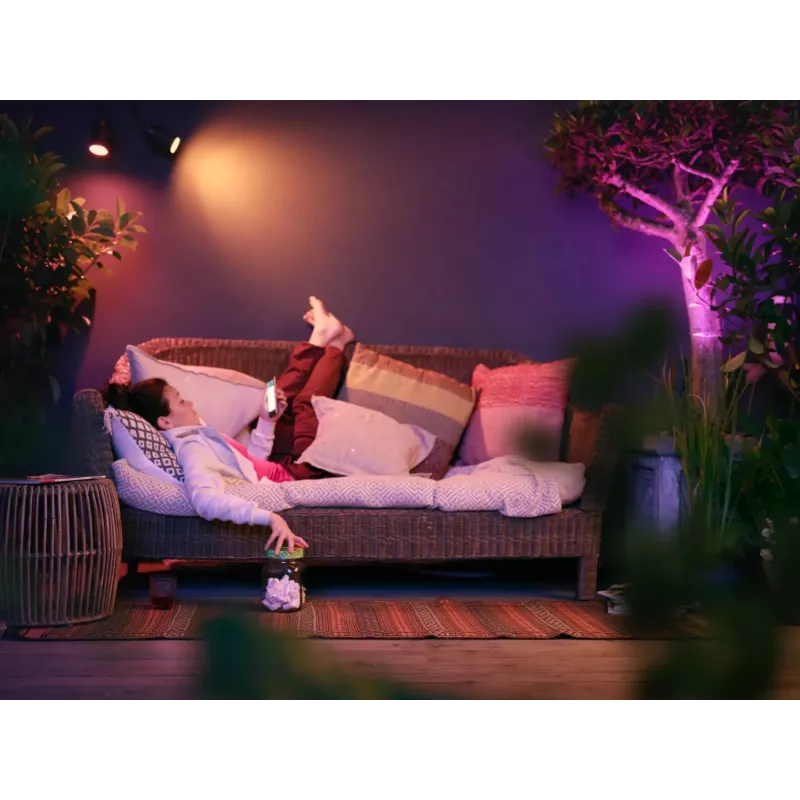 Philips Hue White un krāsu atmosfēras Lily āra prožektors