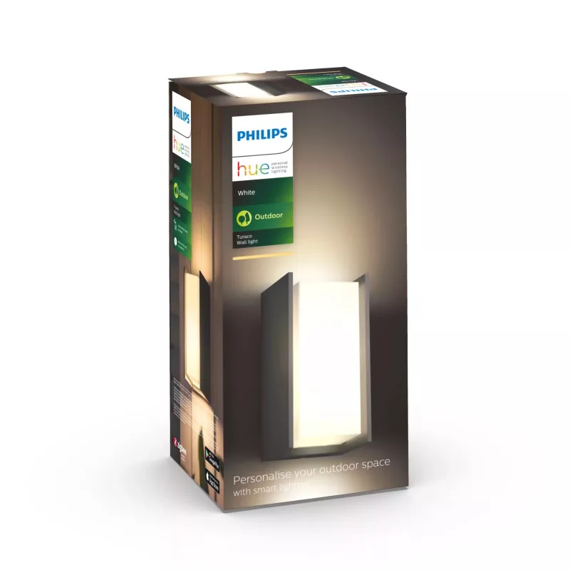 Philips Hue White Turaco Outdoor viedā sienas lampa