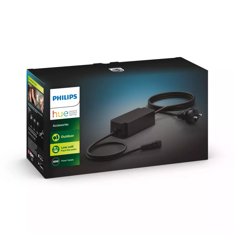 Philips Outdoor 40W barošanas bloks apgaismojumam, melns, IP67