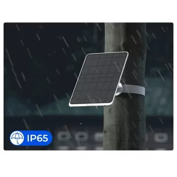 Saules panelis Reolink SP3-W 12W 6V USB-C IP65 āra, 360° horizontāli, 90° vertikāli, 4 m kabelis, tehnopolimērs, balts