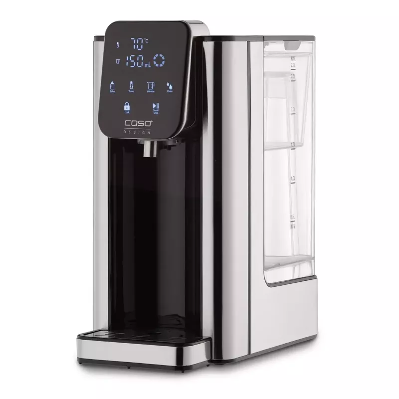 Caso Hot 7 Turbo karstā ūdens dozators, 2,7 L, 2200-2600 W, melns/nerūsējošais tērauds